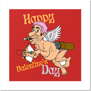 valentines day funny cupid goofy popular trends Posters and Art
